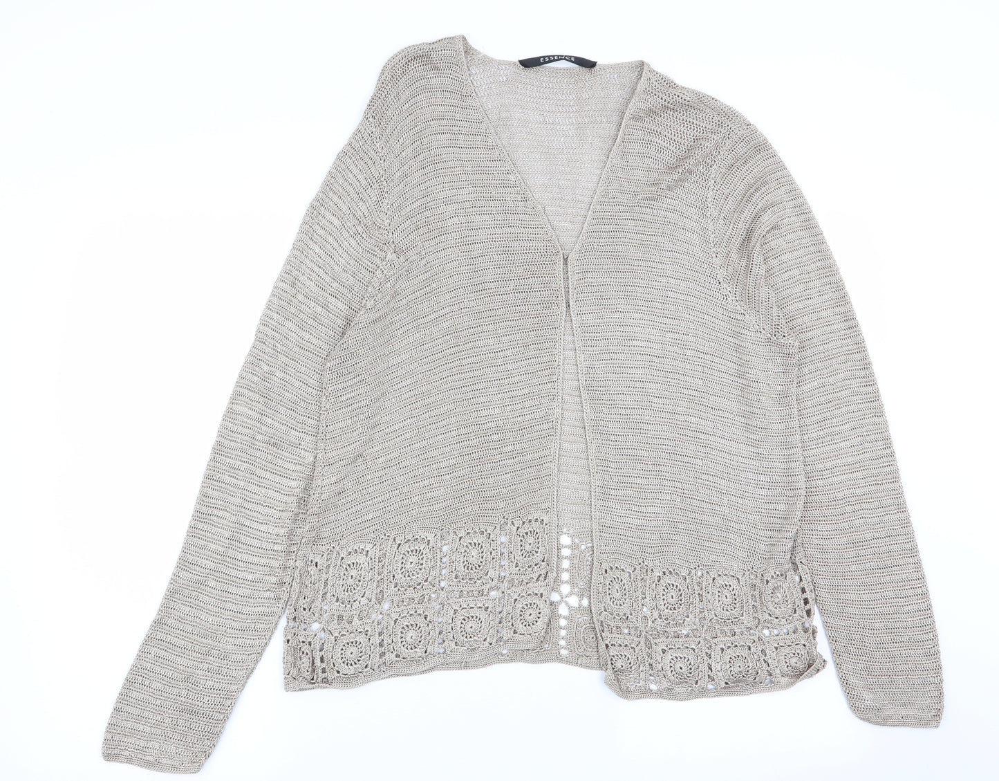 essence Womens Beige   Cardigan Jumper Size 22