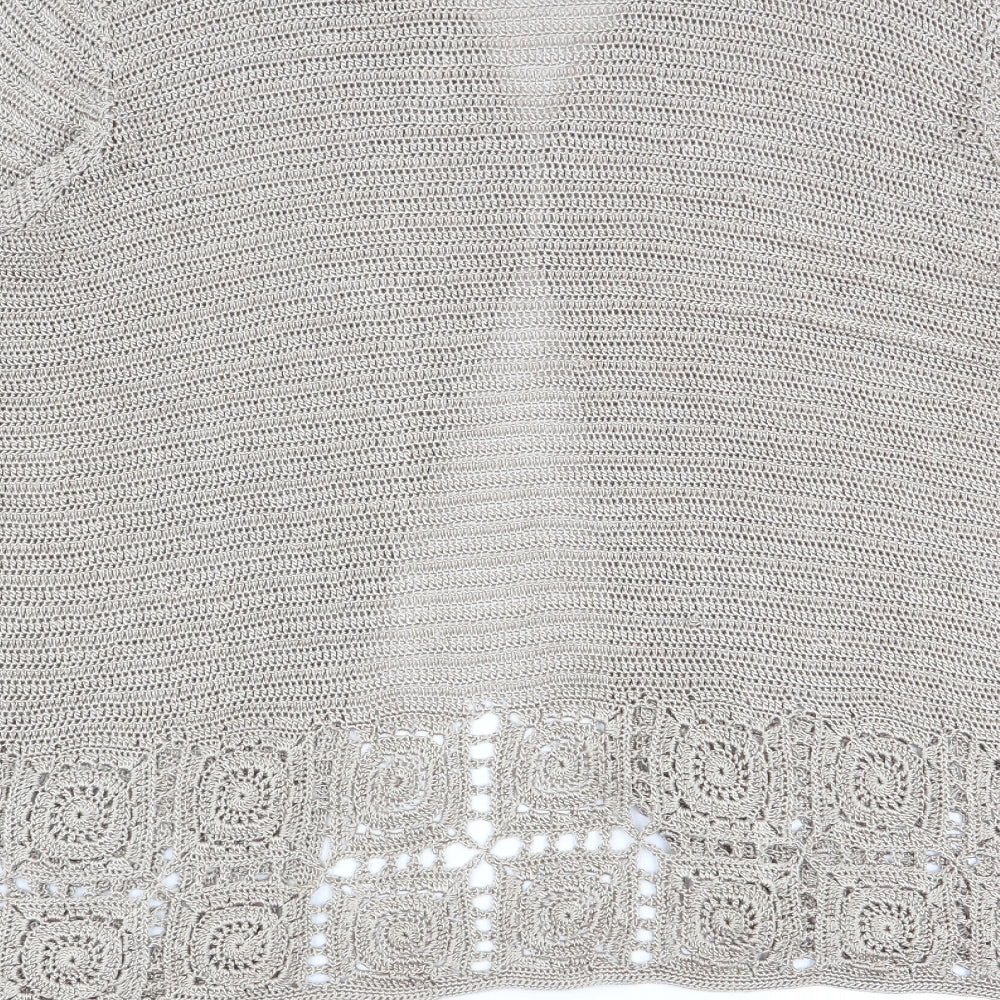 essence Womens Beige   Cardigan Jumper Size 22