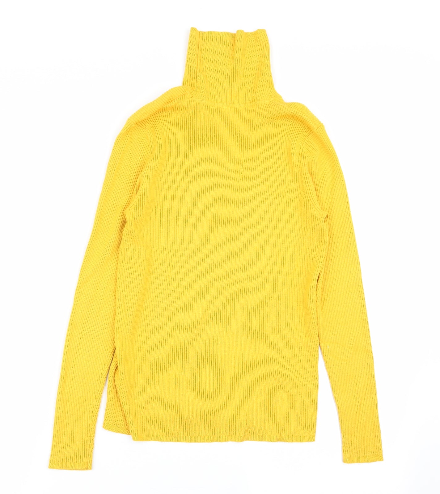 M&S Womens Yellow   Basic T-Shirt Size 14
