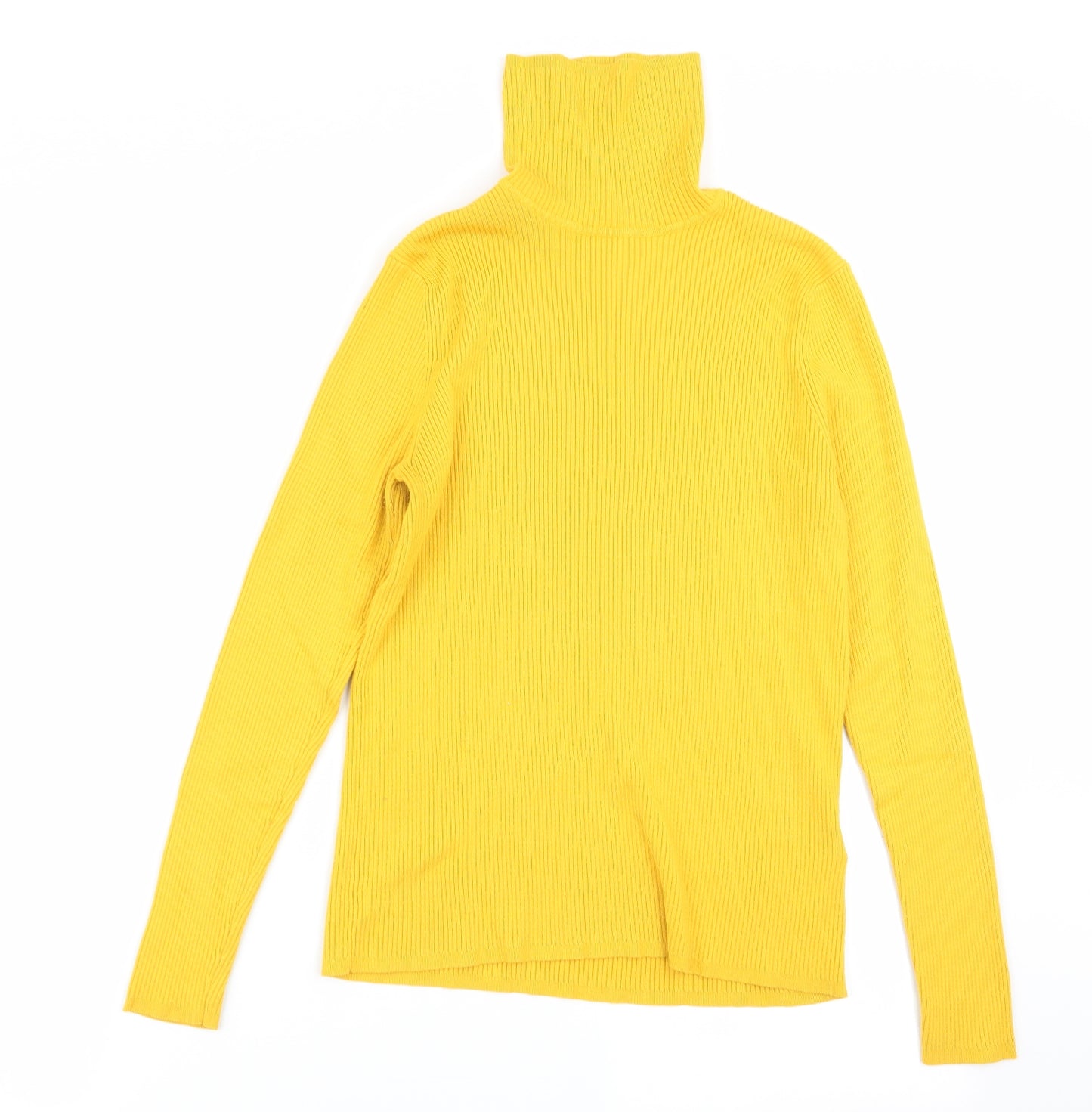 M&S Womens Yellow   Basic T-Shirt Size 14