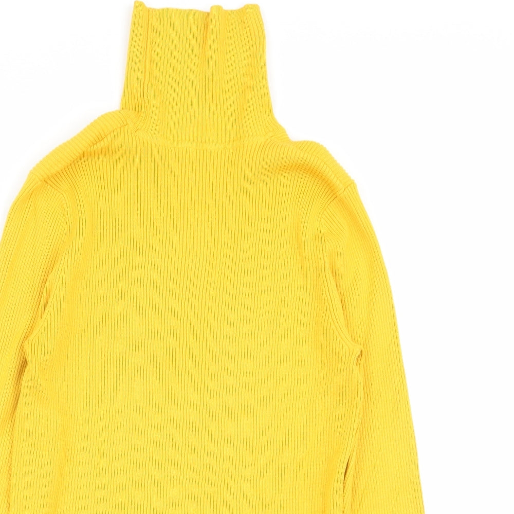 M&S Womens Yellow   Basic T-Shirt Size 14