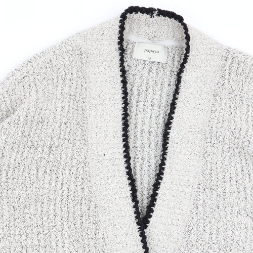 Papaya Womens Grey   Cardigan Jumper Size M