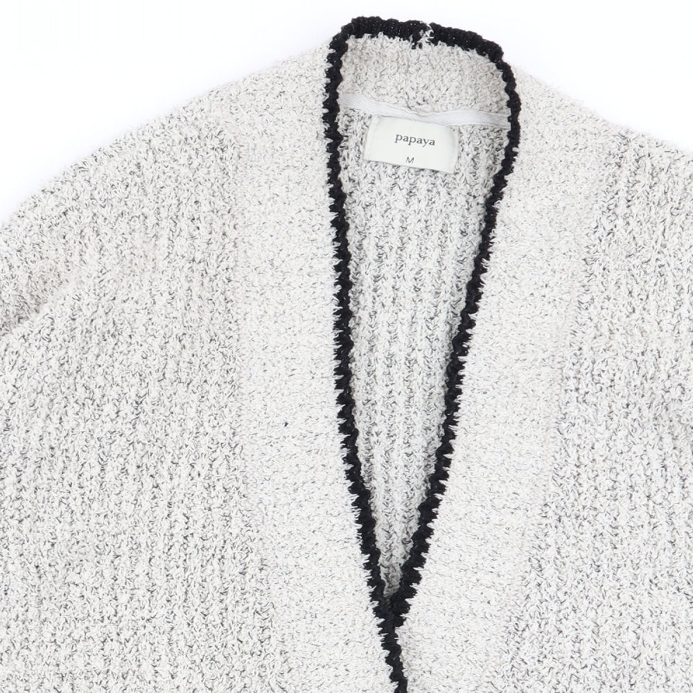 Papaya Womens Grey   Cardigan Jumper Size M