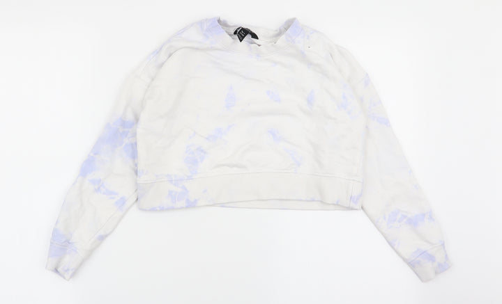 New Look Girls Multicoloured Geometric  Pullover Jumper Size 9 Years