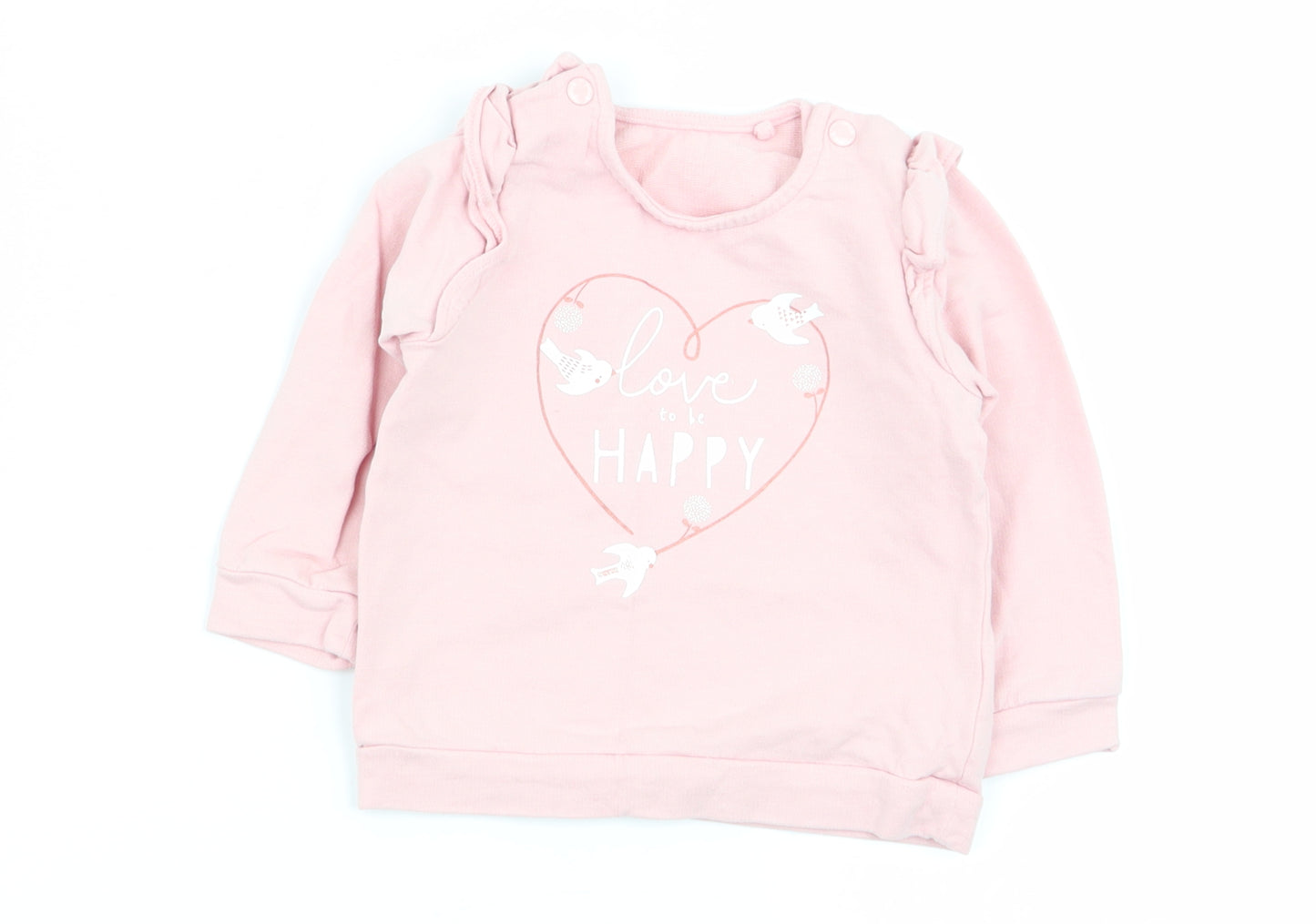 TU Girls Pink   Pullover Jumper Size 3-6 Months