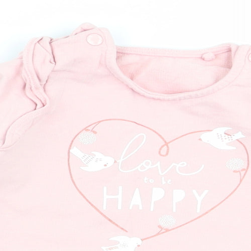 TU Girls Pink   Pullover Jumper Size 3-6 Months