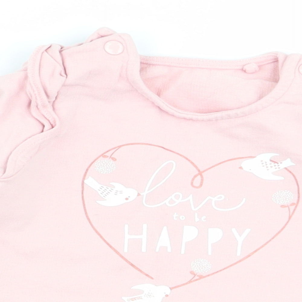 TU Girls Pink   Pullover Jumper Size 3-6 Months