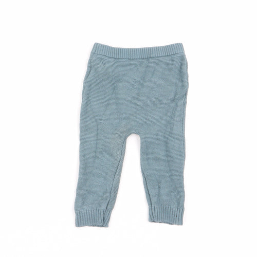 F&F Boys Green   Jogger Trousers Size 3-6 Months