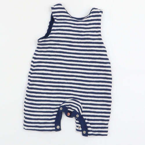 M&S Boys Multicoloured Striped  Dungaree One-Piece Size 0-3 Months