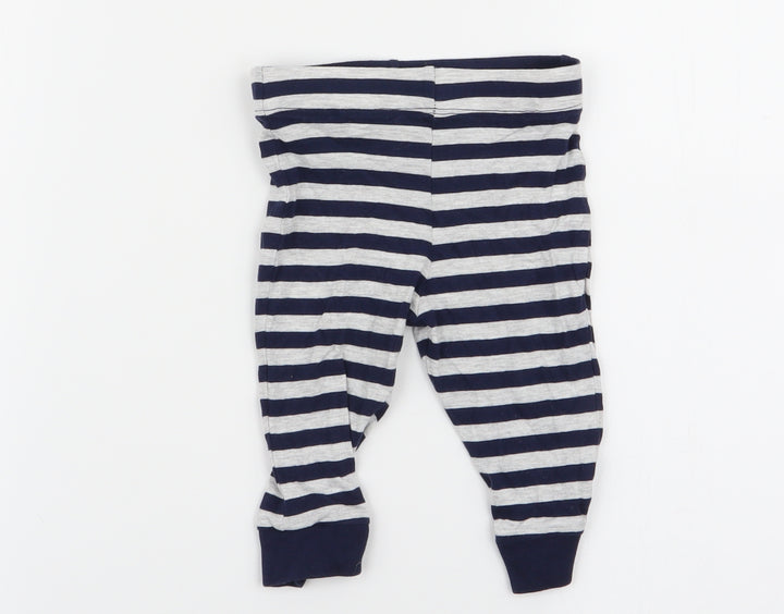 fred and flo Boys Multicoloured Striped  Babydoll Pyjama Pants Size 3-6 Months
