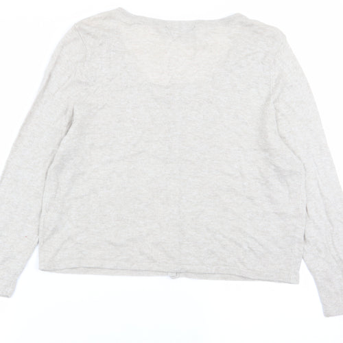 Asda George Womens Beige   Cardigan Jumper Size 12