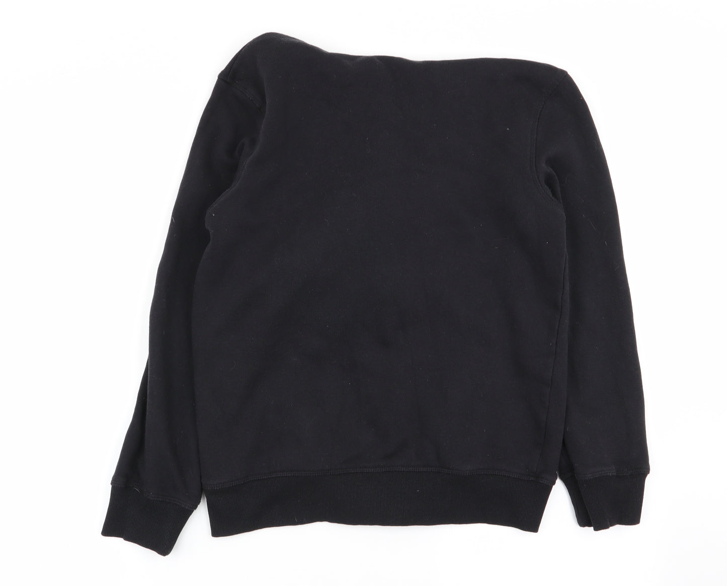 Asda George Boys Black   Full Zip Jumper Size 12-13 Years