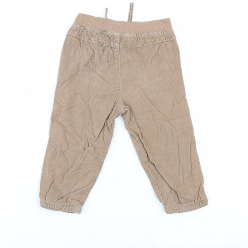 F&F Boys Beige   Cargo Trousers Size 12-18 Months  - chino