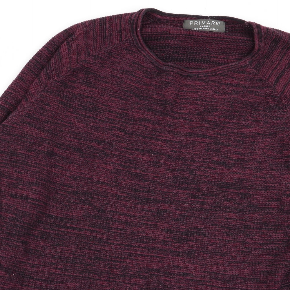 Primark Mens Purple   Pullover Jumper Size L