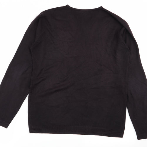 NEXT Mens Black   Pullover Jumper Size S