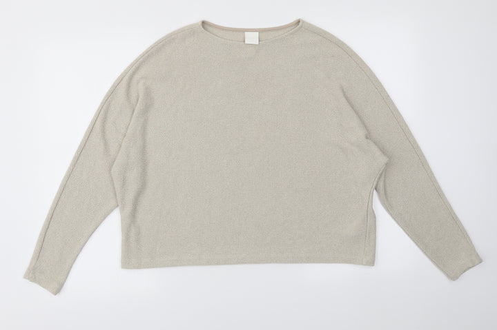 H&M Womens Beige Pullover Jumper Size S