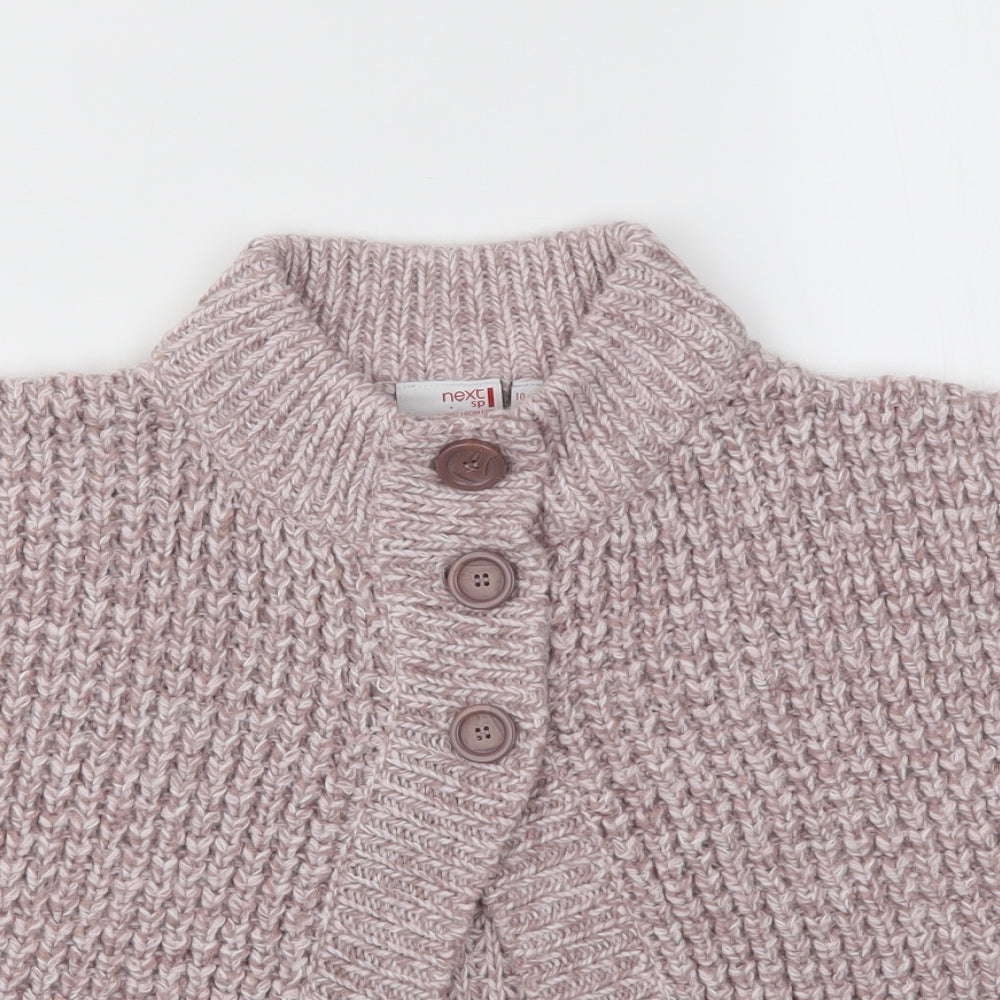 NEXT Girls Pink   Cardigan Jumper Size 10 Years