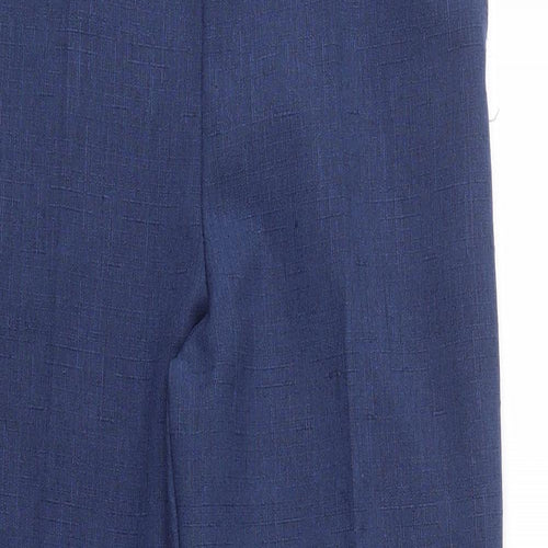 Preworn Womens Blue   Trousers  Size 10 L25 in - stretch waistband
