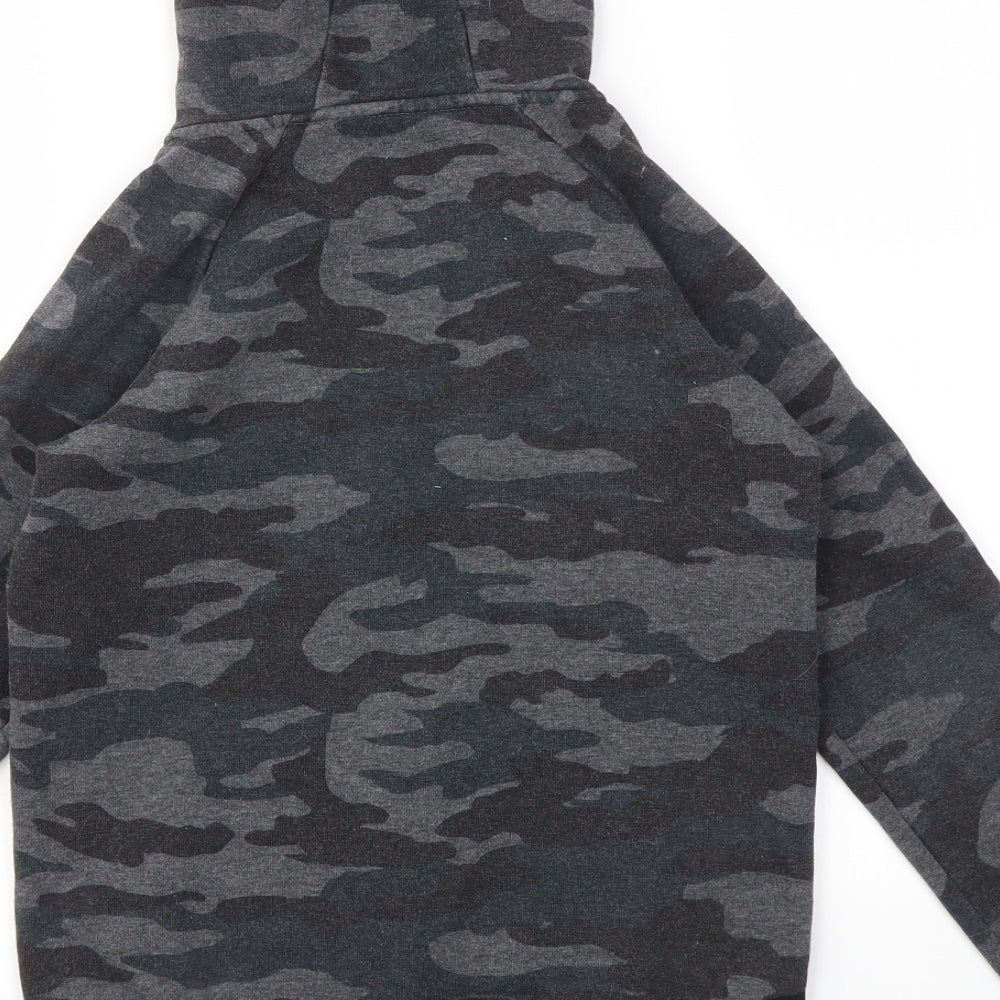 Primark Boys Grey Camouflage  Full Zip Jumper Size 9-10 Years