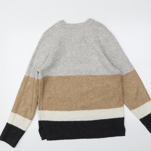 M&S Womens Multicoloured Striped  Pullover Jumper Size S