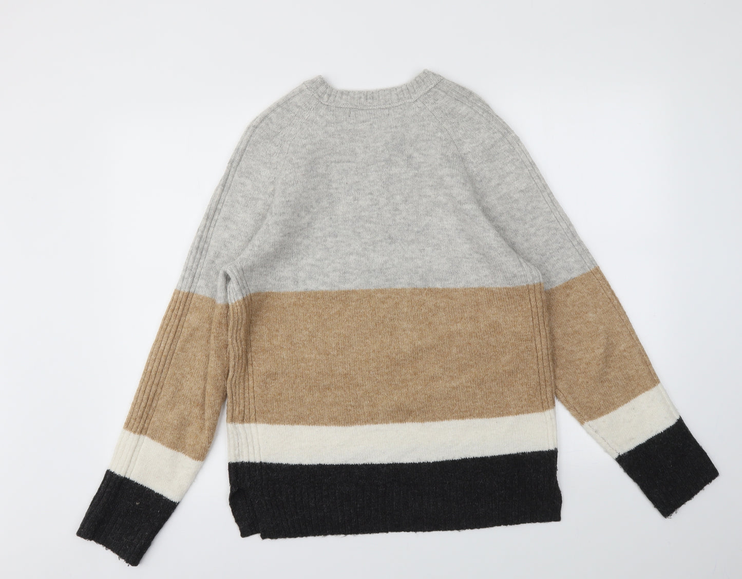 M&S Womens Multicoloured Striped  Pullover Jumper Size S