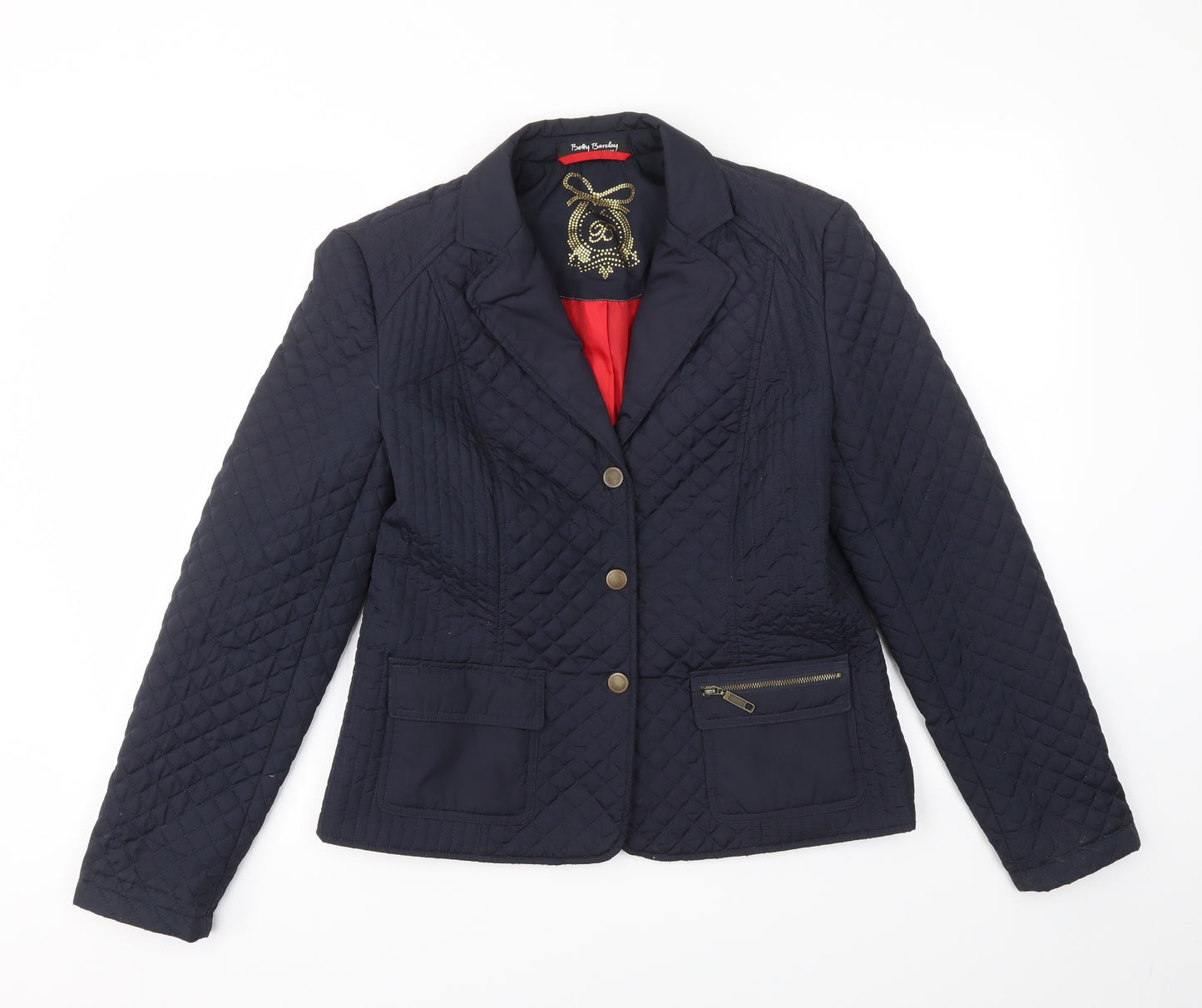 BELLY BARDAY Womens Blue   Jacket Coat Size 12