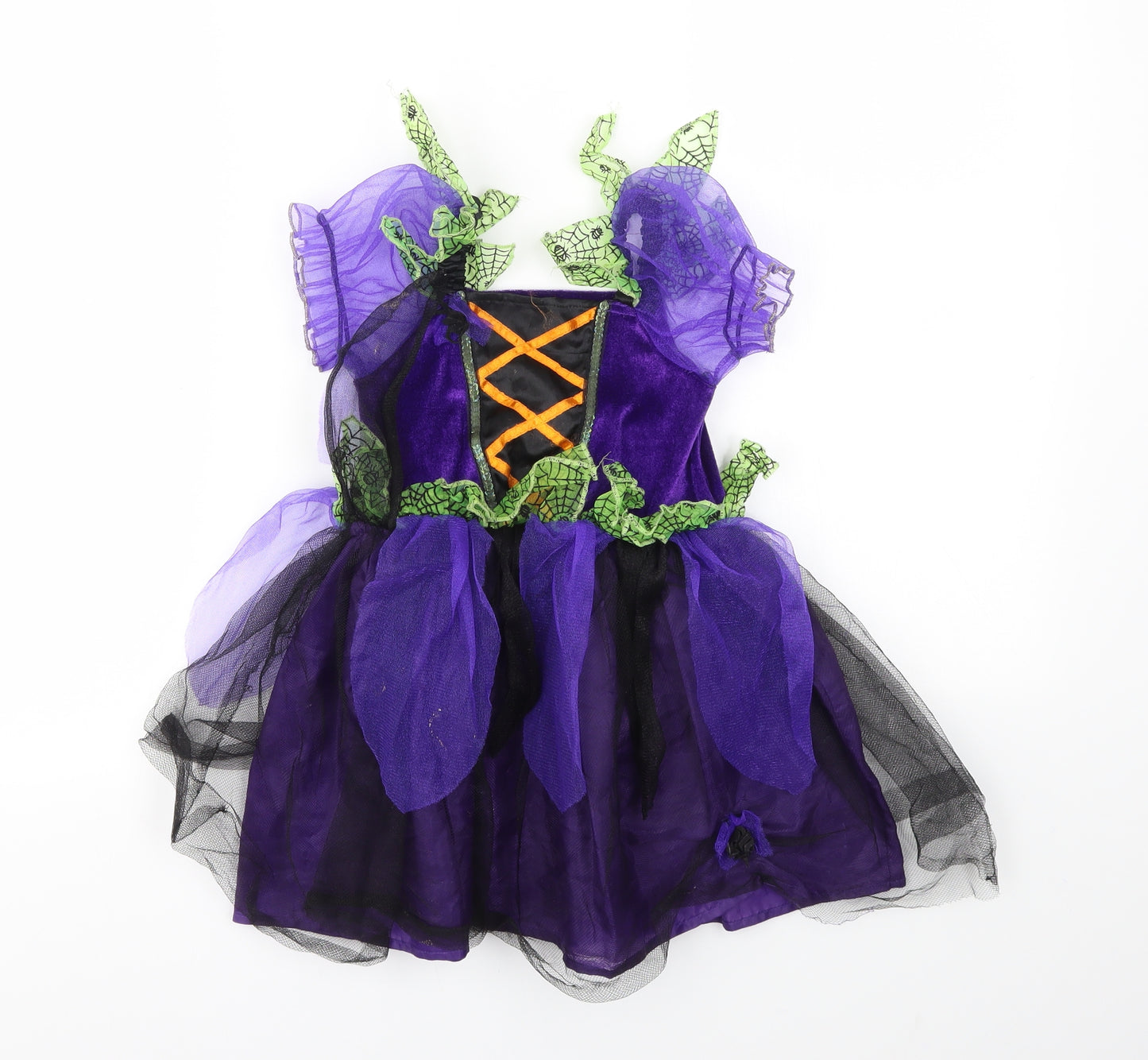 Ladybird Girls Purple Houndstooth  Fit & Flare  Size 2-3 Years  - fancy dress
