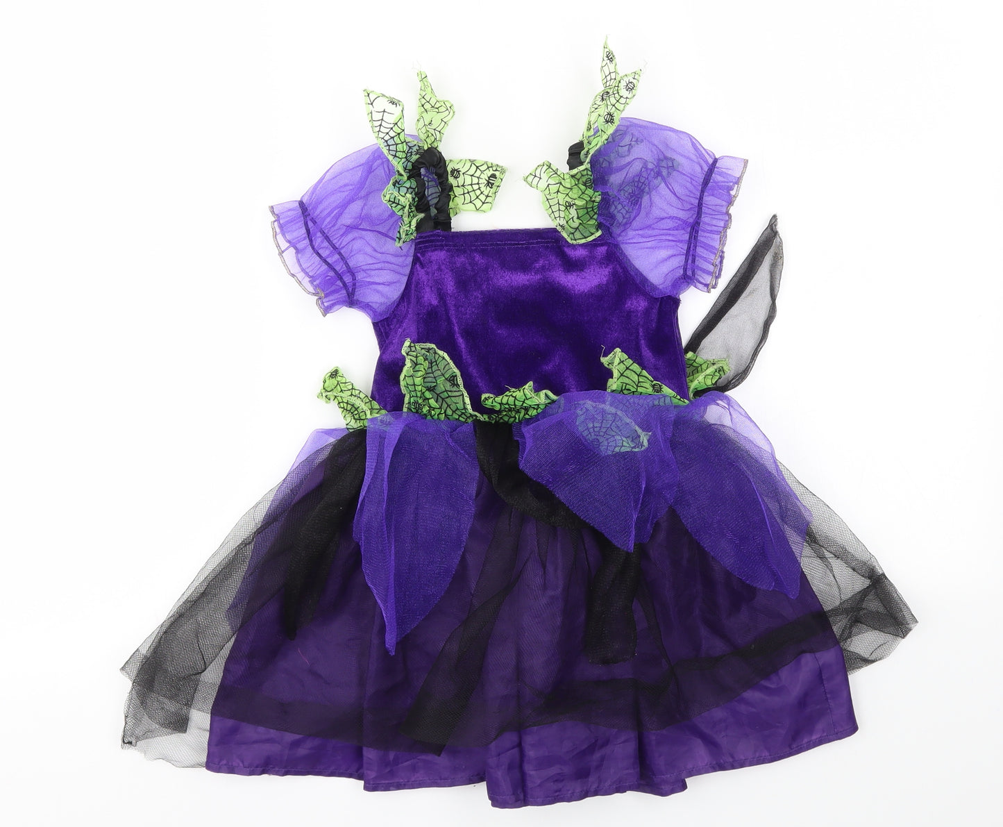Ladybird Girls Purple Houndstooth  Fit & Flare  Size 2-3 Years  - fancy dress