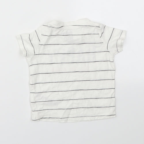 F&F Boys Multicoloured Striped  Basic T-Shirt Size 3-6 Months