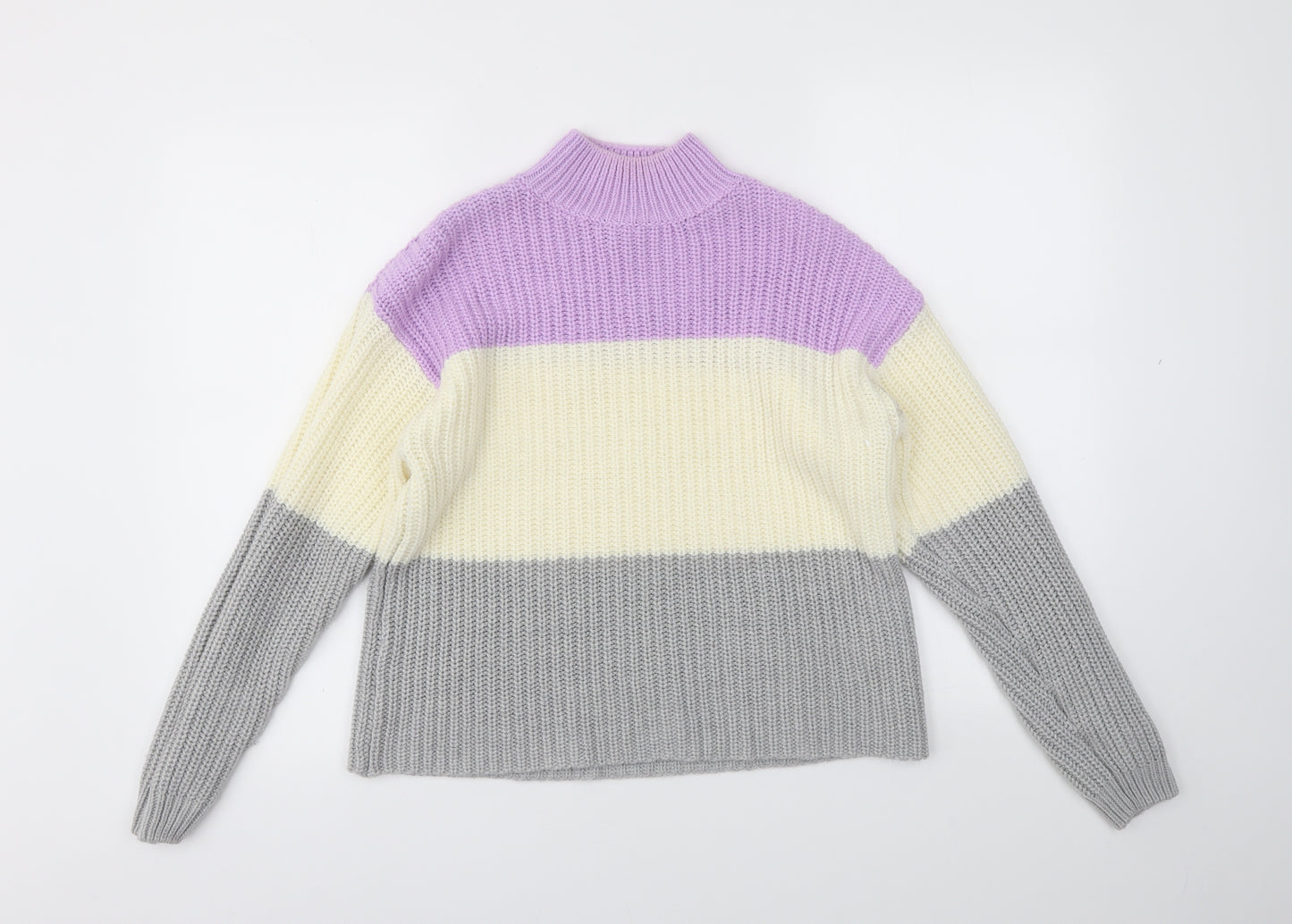 New Look Womens Multicoloured Striped  Pullover Jumper Size S