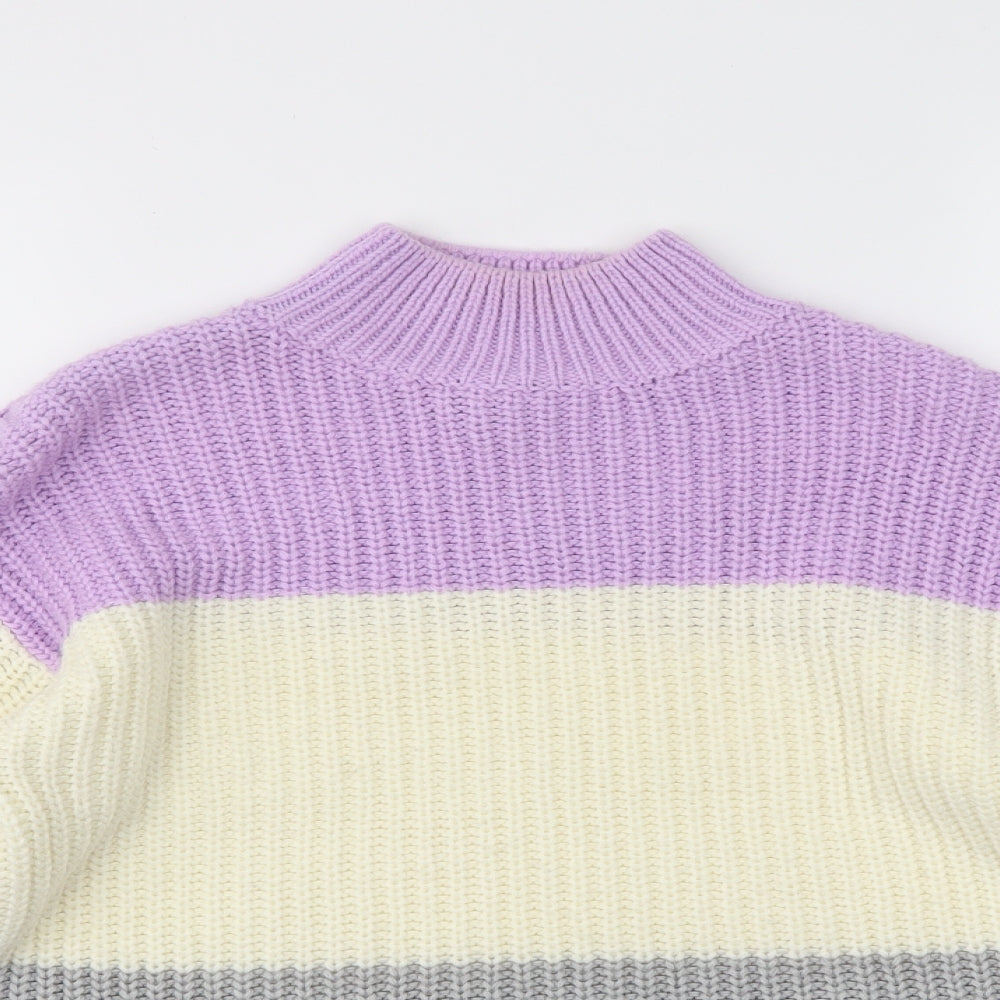 New Look Womens Multicoloured Striped  Pullover Jumper Size S
