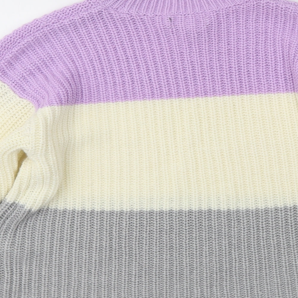 New Look Womens Multicoloured Striped  Pullover Jumper Size S