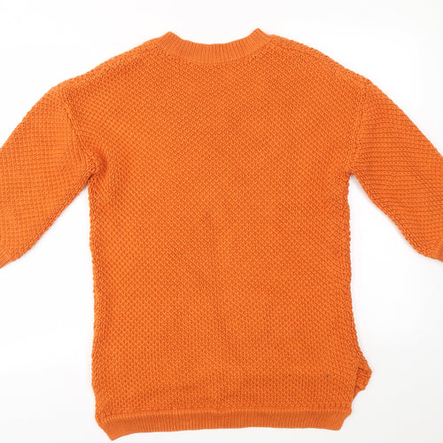 M&S Womens Orange   Pullover Sweatshirt Size 8