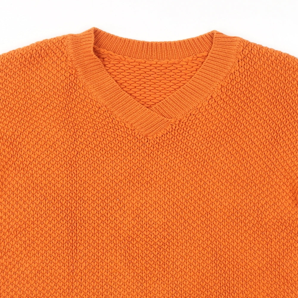 M&S Womens Orange   Pullover Sweatshirt Size 8