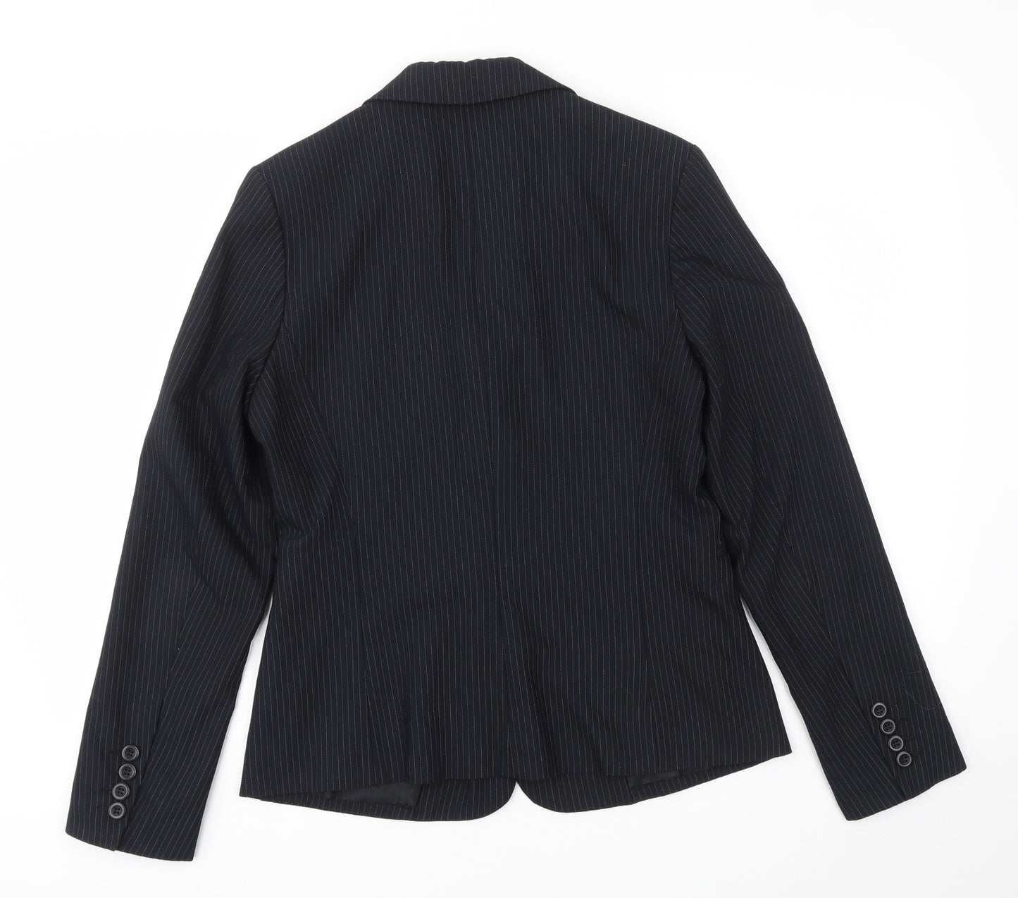 Mexx Womens Black Striped  Jacket Blazer Size 12