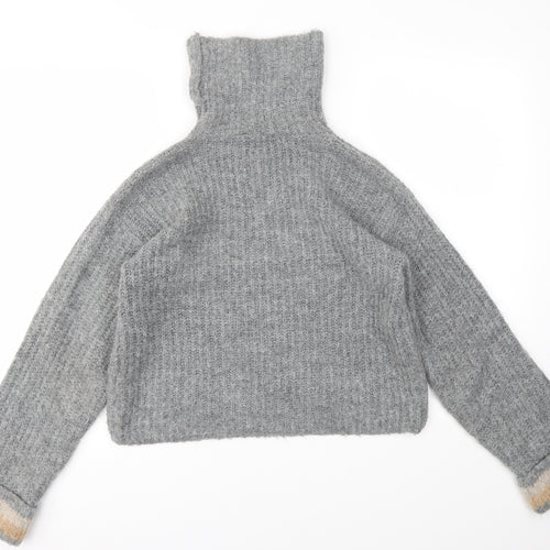 Cream Womens Grey   Pullover Sweatshirt Size S