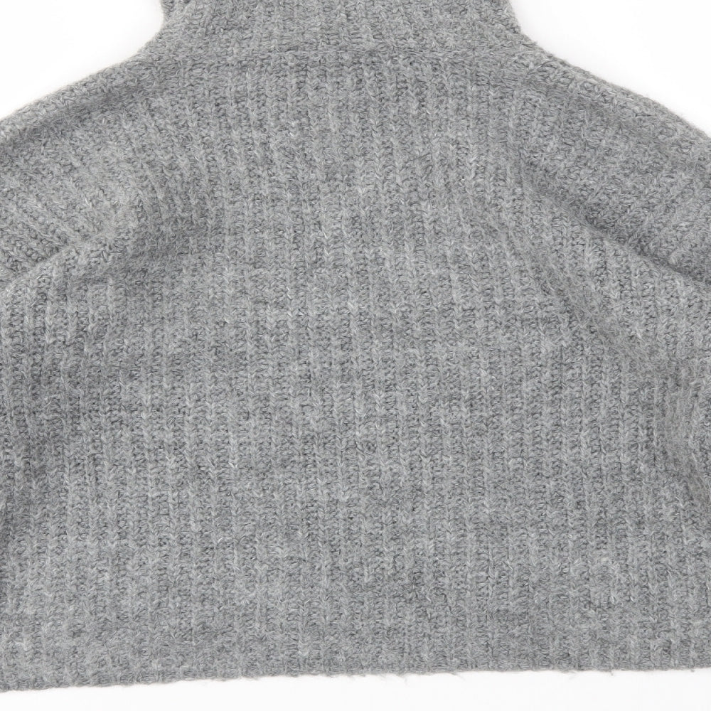 Cream Womens Grey   Pullover Sweatshirt Size S
