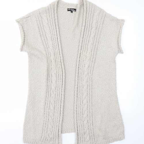 Boutique Belle Womens Beige   Cardigan Jumper Size L
