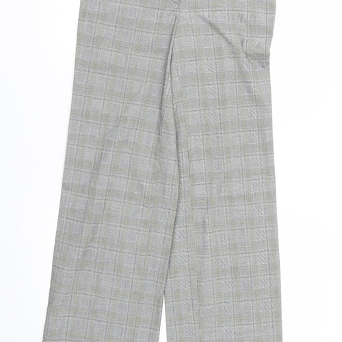 ETHEL AUSTIN Womens Grey Plaid  Trousers  Size 6 L30 in