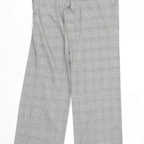 ETHEL AUSTIN Womens Grey Plaid  Trousers  Size 6 L30 in