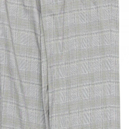 ETHEL AUSTIN Womens Grey Plaid  Trousers  Size 6 L30 in