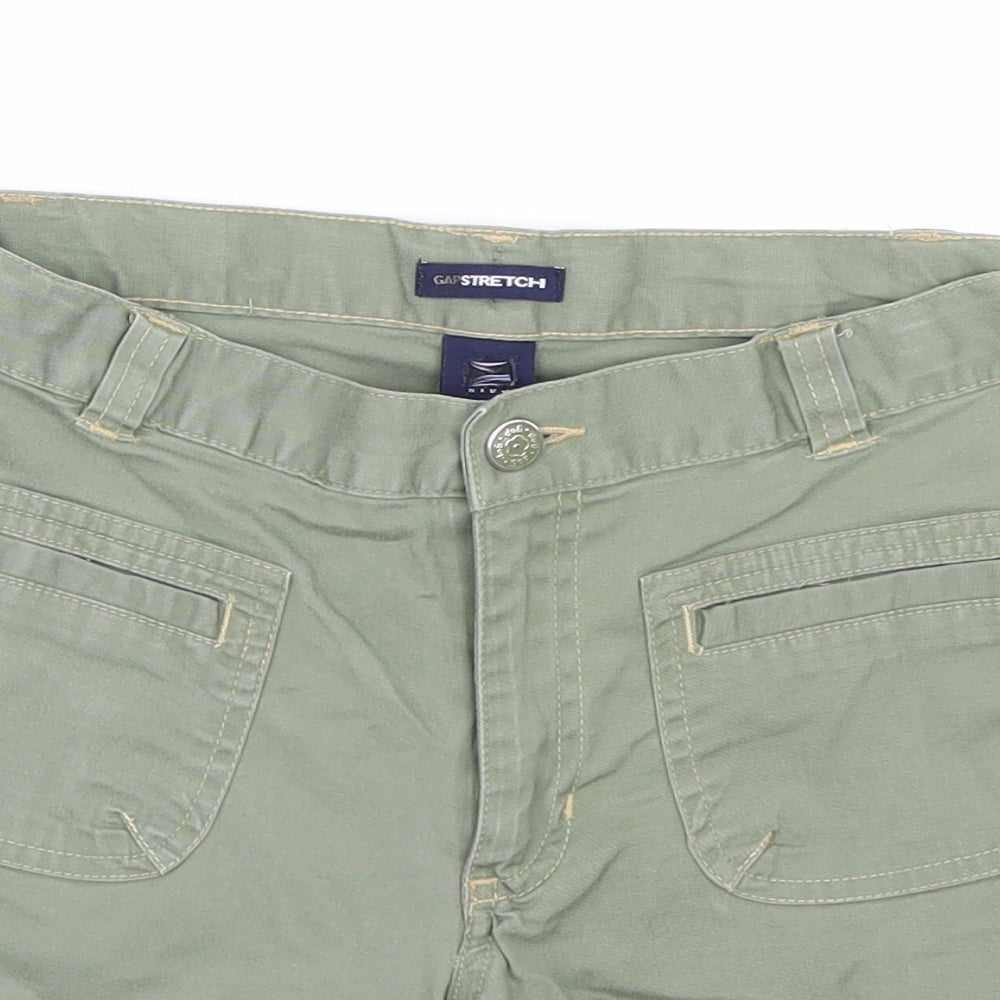 Gap Womens Green   Cut-Off Shorts Size 14