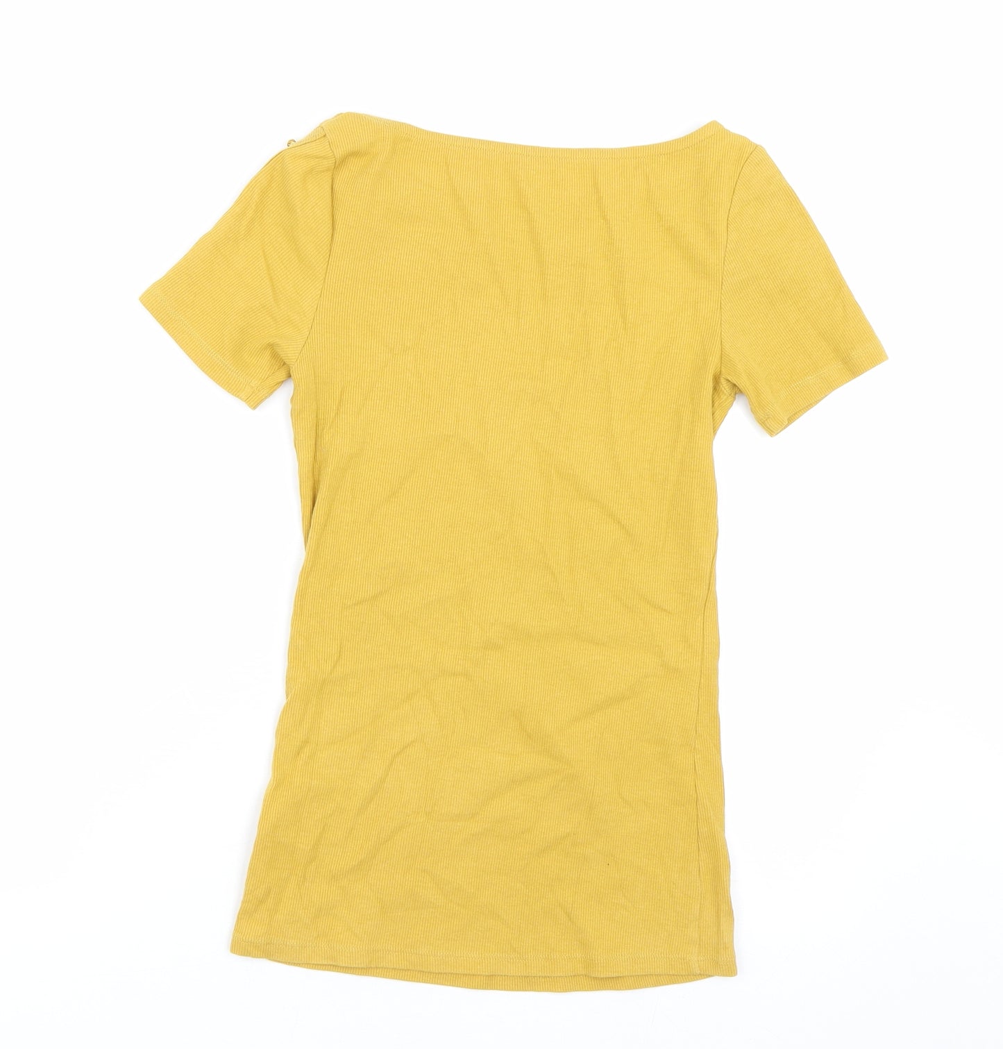 F&F Womens Yellow   Basic T-Shirt Size 6
