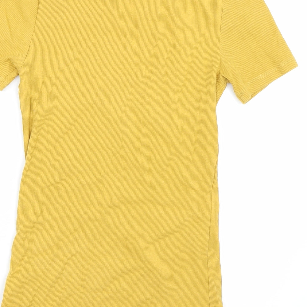 F&F Womens Yellow   Basic T-Shirt Size 6
