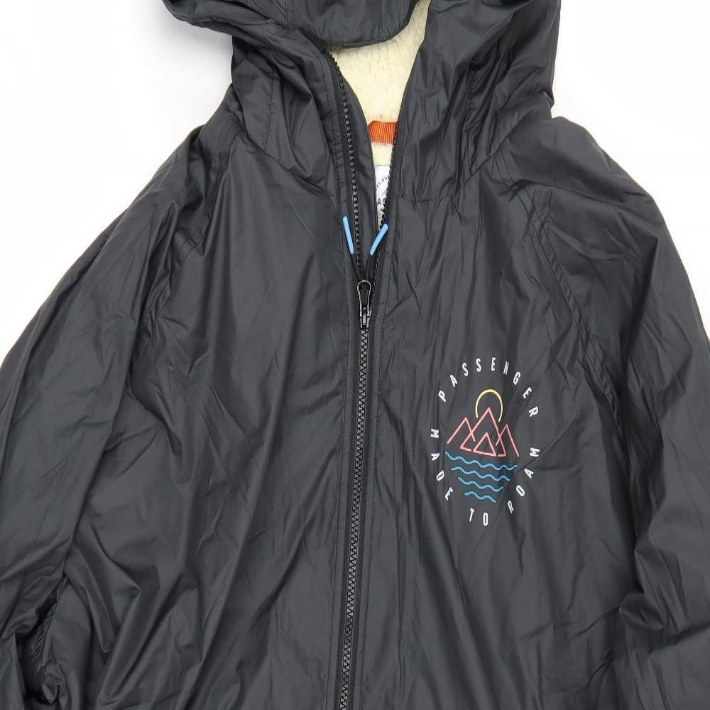 Passenger Mens Black   Rain Coat Coat Size S