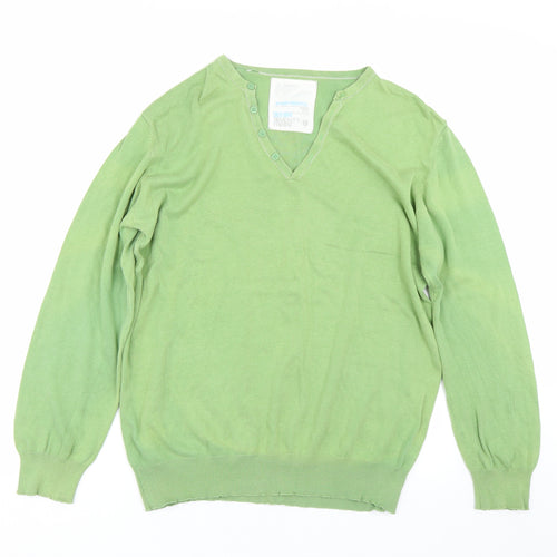Denim Seventy3 Mens Green   Pullover Jumper Size L