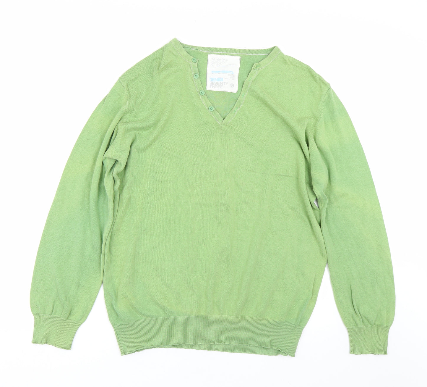 Denim Seventy3 Mens Green   Pullover Jumper Size L