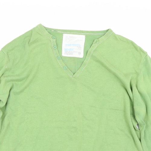 Denim Seventy3 Mens Green   Pullover Jumper Size L