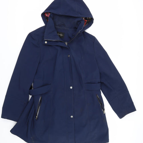 Jessica Simpson Womens Blue   Rain Coat Coat Size XL