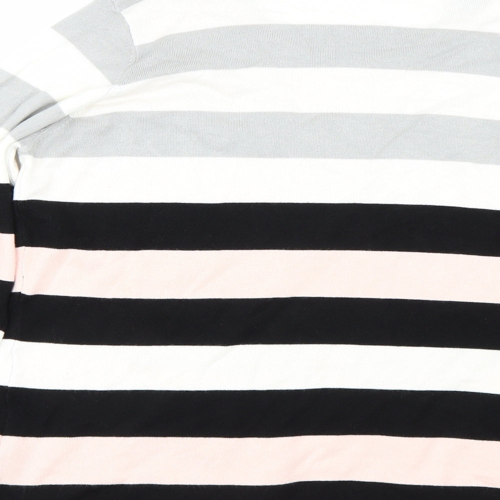 Julipa Womens Pink Striped  Pullover Jumper Size 18